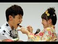 横山だいすけお兄さんが本田紗来からケーキを!変顔も共演!