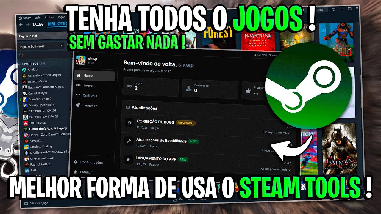 essa é a nova MELHOR FORMA de usar o STEAM TOOLS!! - VOYER