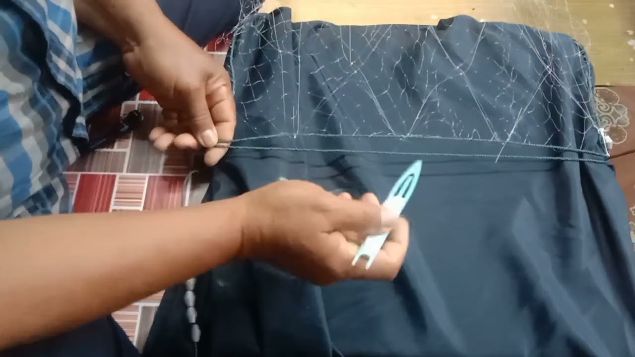 MENGIKAT JARING UDANG 3 LAPIS ARIS BAWAH 1 INCI SETENGAH, PART 2