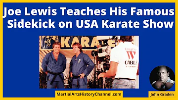 Joe Lewis Discusses Film Fighting and Teaches His Famous Sidekick on the USA Karate TV Show