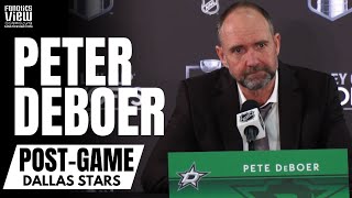 Peter DeBoer Reacts to Dallas Stars Being Eliminated by Vegas Golden Knights & Dallas Stars Future