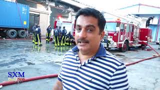 Major Fire Breaks In Cole Bay Warehouse Complex January 23, 2018