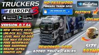 UPDATE !! Truckers Of Europe 3 Mod Apk Terbaru 2026 v0.7.64 - Unlimited Money &amp; Max Level 60.000