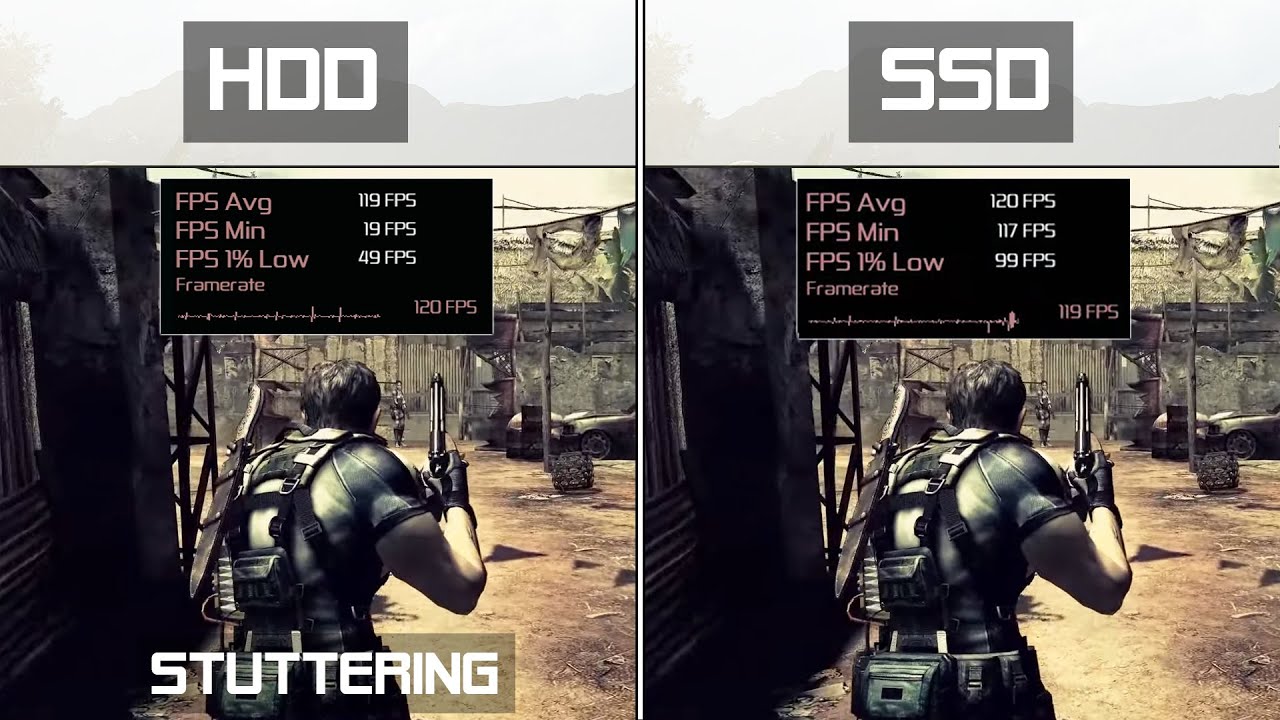Resident Evil 5 HDD vs SSD (Possible Fix Game Stuttering) Ultra