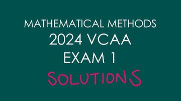 2024 VCAA Examination 1 | Unit 3 and 4 VCE Maths Methods