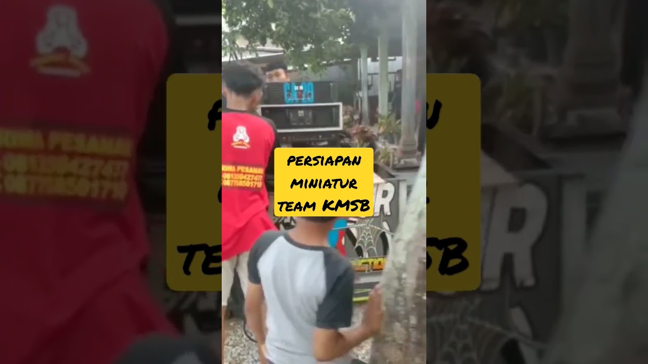 persiapan miniatur team KMSB gunung budek