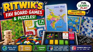 🎲 Business India, Jenga, Domino & India Map Puzzle | Ritwik's Game Collection