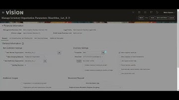 Oracle Fusion SCM Inventory setup Part 1
