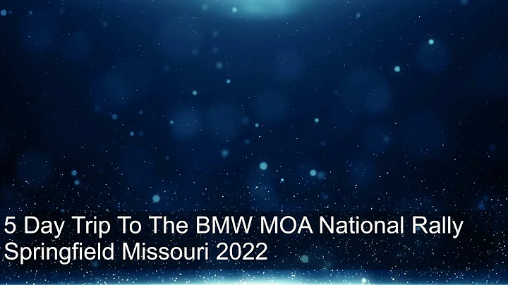 My Journey To The 2022 BMW MOA National Rally in S...