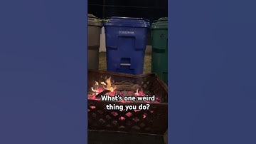 Chilling with my Trash Cans 😜 is that normal?