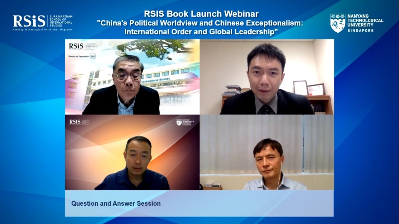 RSIS Book Launch Webinar by Assistant Professor Benjamin Ho - 6 August ...