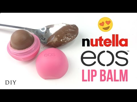 DIY EOS Made From Nutella!! The BEST Recipe for Chocolate Lip Balm
