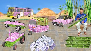 Bamboo Money Vehicles Garib Ka Bamboo Bus Auto Comedy Video Hindi Kahani Hindi Stories Funny Comedy