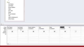 MS Access 2013 Lesson 9 Designing a Simple Query