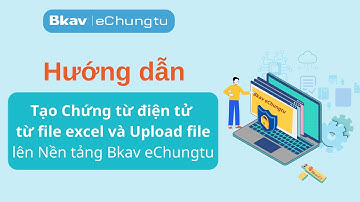 Hướng dẫn Tạo Chứng từ điện tử từ file excel và Upload lên Nền tảng Chứng từ điện tử Bkav eChungtu