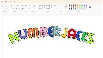 How to draw the Numberjacks logo using MS Paint | How to draw on your computer