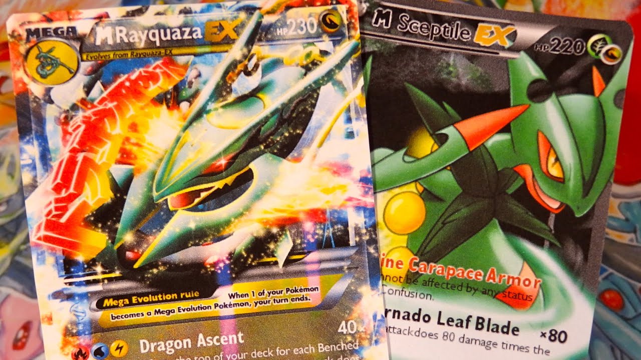 10 Extraordinaires Cartes Pokémon Ultra Rare MEGA RAYQUAZA EX & MEGA JUNGKO EX FULL ART 3