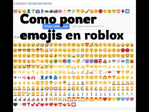 Como Poner Emojis En El Chat De Roblox En Pc Youtube - como poner emojis en roblox pc