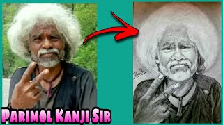 55 years old man Parimal kanji's pencil sketch || Creats world record by All India cycle tour ||