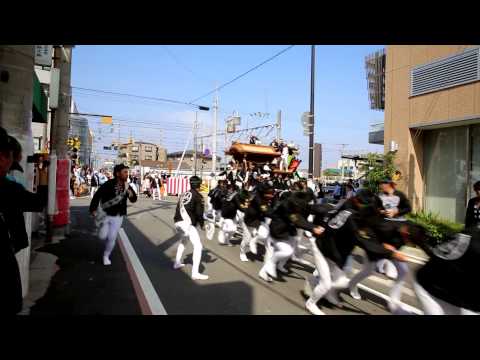 和泉府中だんじり祭り 2013(平成25年度) ミユキ前 小社之町 やりまわし