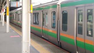 E233系3000番台コツE-17編成大宮駅発車