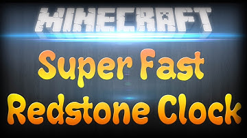 Minecraft Tutorial: How To Make A Super Fast Redstone Clock(HD)