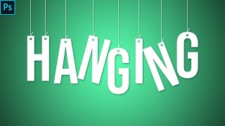 HANGING TEXT EFFECT | TEXT MANIPULATION | PHOTOSHOP TUTORIAL