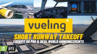 A320 IAE Vueling | Florence(LIRQ)✈Barcelona(LEBL) | GoPro Multicam | Europe Pilot Career Ep.37