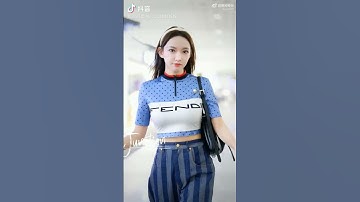 fantaken part 2- cheng xiao at airport #cto #fancam #foryou #chengxiao #fyp #beauty