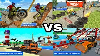 Tricky Bike Stunt Crazy Master: Motorbike Stunt 3D VS Dubai Beach Construction Games screenshot 1