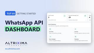 Altrixima Connect WhatsApp API Dashboard | Altrixima Technologies