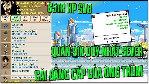 Ngọc Rồng Online - ĐÃ ĐẾN LÚC THỂ HIỆN ÔNG TRÙM HP SV8 ...ONE HÍT ĐỒ 3S VÀ CÁI KẾT....