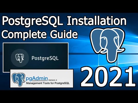 How to Install PostgreSQL & pgAdmin 4 on Windows 10 [ 2021 Update ] Step by Step Installation guide