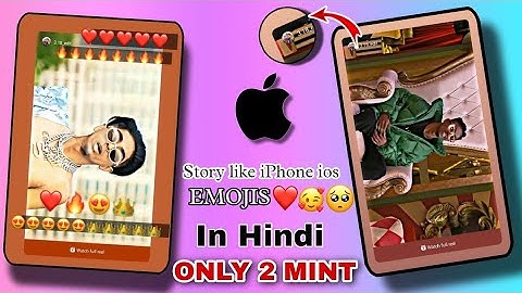 how to upload Instagram story like iPhone ios round || edge || Instagram story emoji like Iphone ios