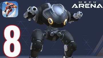 Mech Arena: Robot Showdow‪n‬ - Gameplay Walkthrough Part 8 - Black Carbon Juggernaut (iOS, Android).