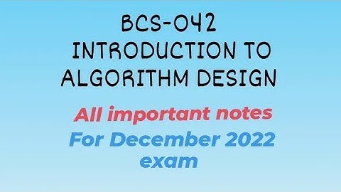 BCS-042: Most important questions and topics #bca #ignou