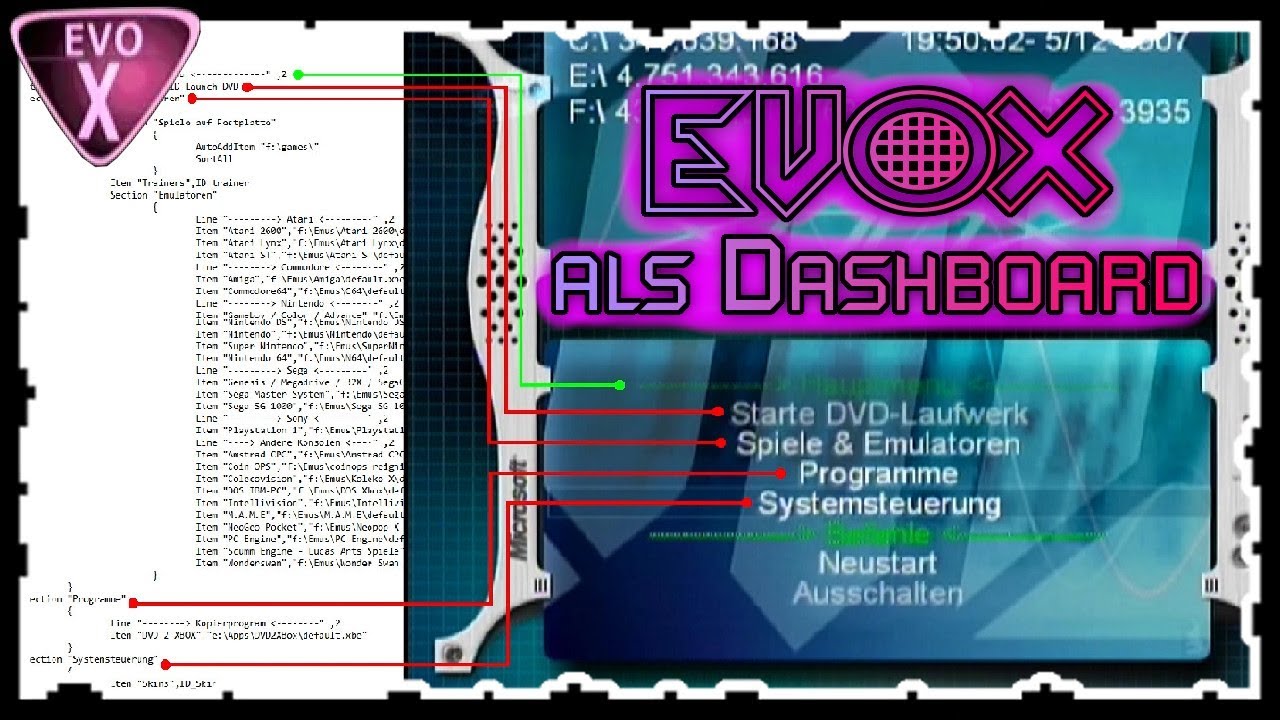 Xbox EvoX als Dashboard (EvoX.ini) YouTube