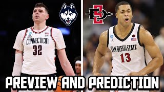 UConn vs San Diego State Preview and Prediction | 2024 NCAA Tournament Sweet 16