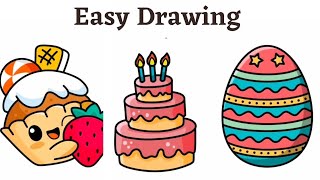Easy Drawing And Colouring