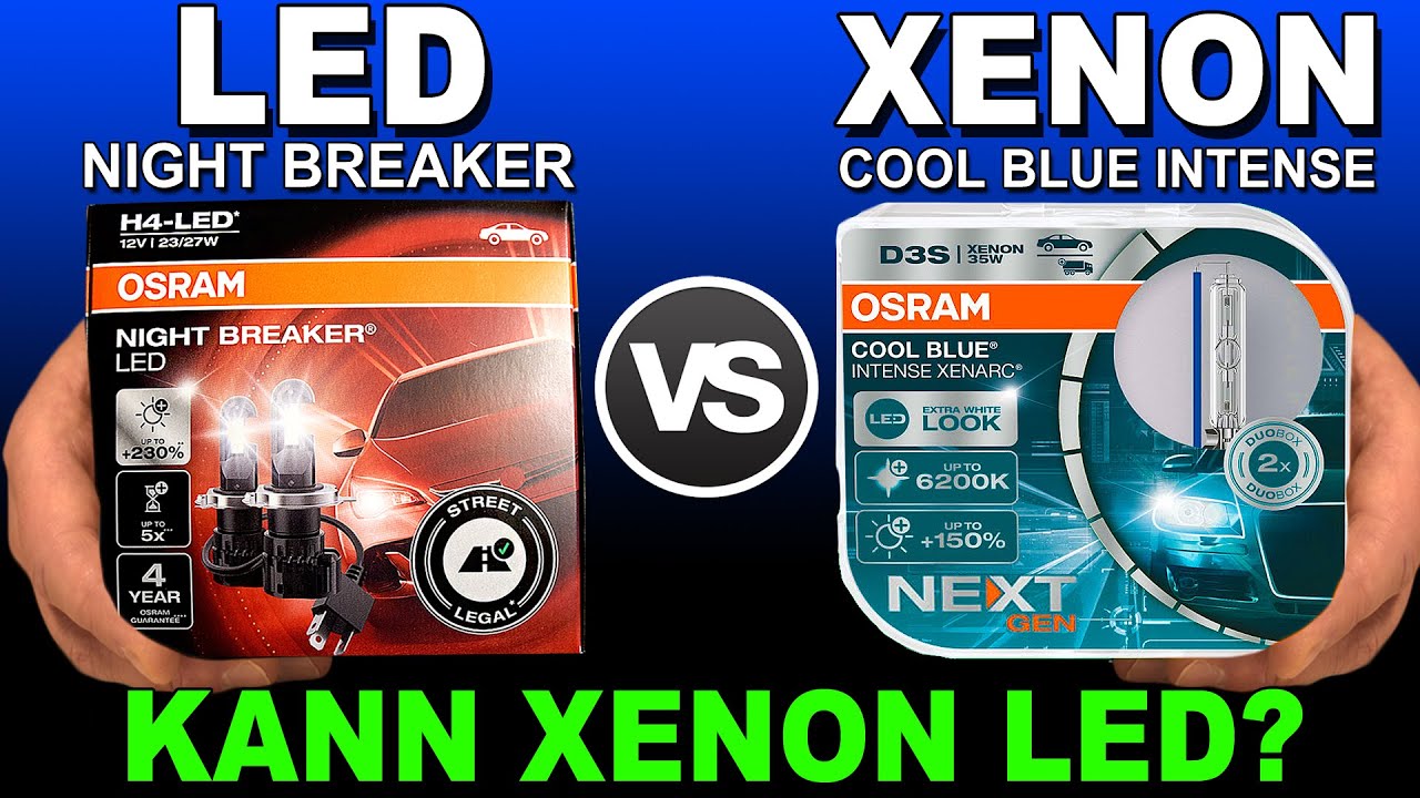 ❇️ Kann XENON LED Licht? OSRAM Night Breaker LED vs XENON Cool Blue Intense  Next Gen Comparison 