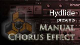 Manual chorus effect - Reason 4