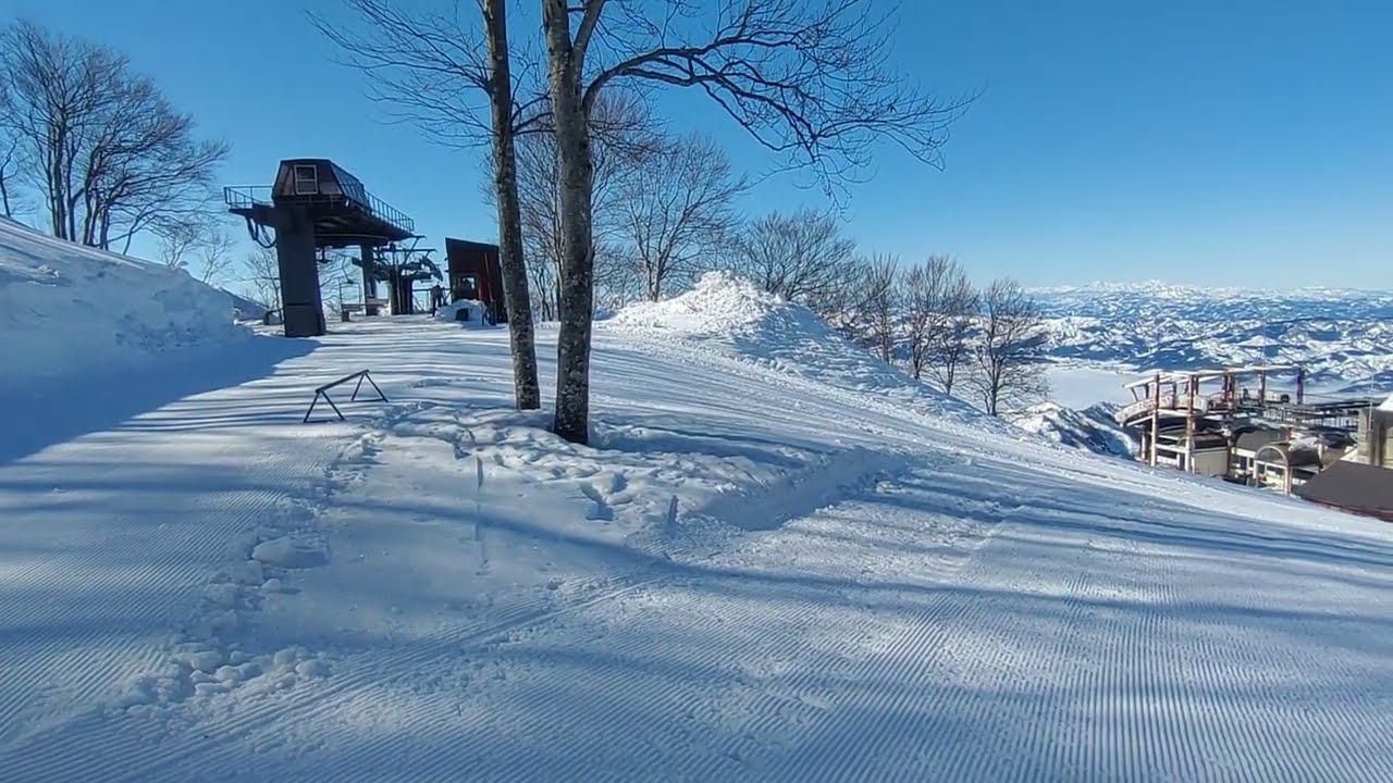 20260226六日町八海山スキー場 第3ロマンスリフト下り場