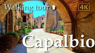 Capalbio (Tuscany), Italy【Walking Tour】History in Subtitles  4K