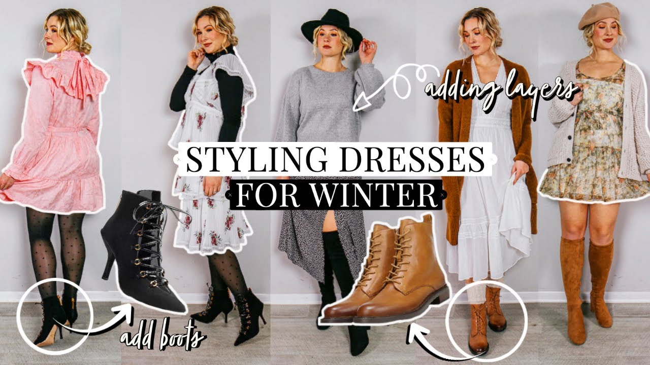 HOW TO STYLE DRESSES IN THE WINTER 2020 | STYLE DRESSES FOR COLD WEATHER
