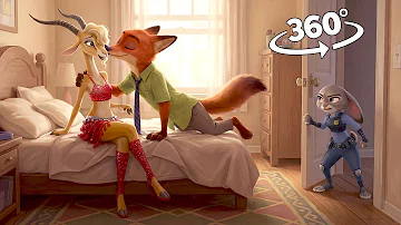 360°– Nick Wilde Caught Cheating with Judy Hopps! | VR 8K