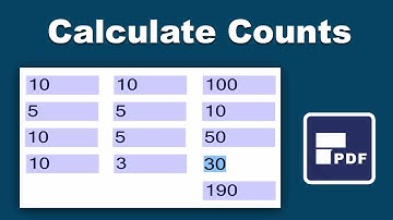 how to calculate number of counts in fillable pdf form using pdfelement