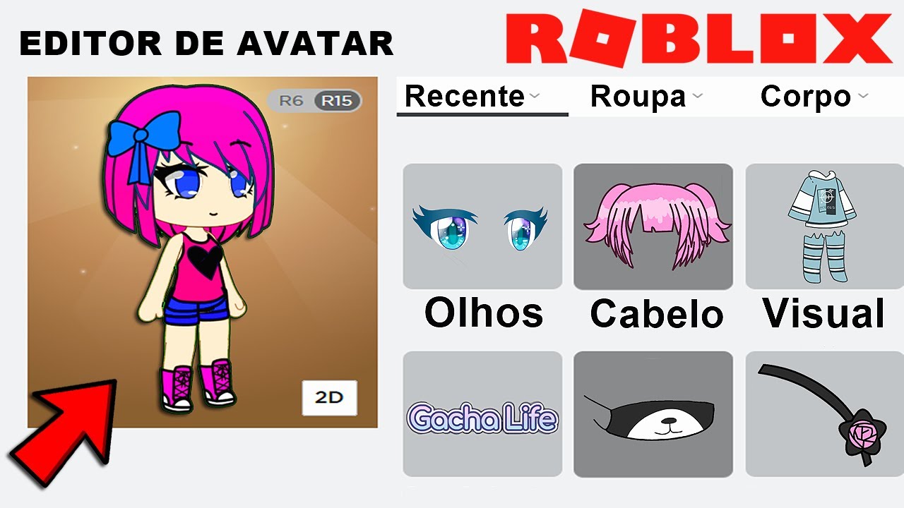 Roblox - JOGAMOS GACHA LIFE ONLINE NO ROBLOX (Gacha Online) Luluca