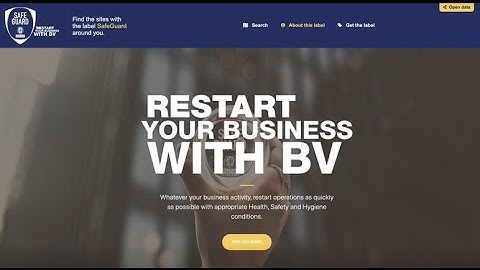 Restart your Business with Bureau Veritas