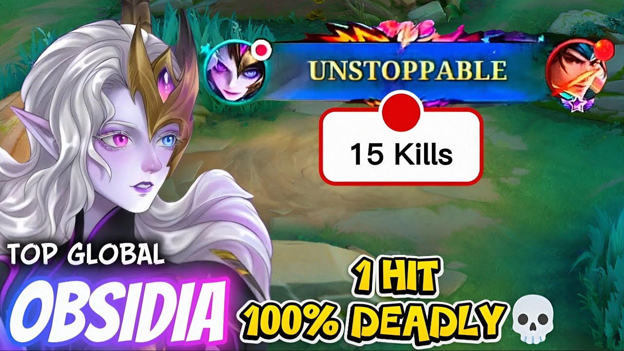 100% DEADLY!! OBSIDIA ONE HIT DELETE BUILD & EMBLEM - TOP GLOBAL OBSIDIA 2025 ~ MLBB