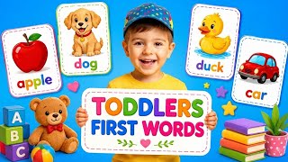 First Words on the Farm 🐄🐷 | Farm Animals & Farm Vocabulary for Toddlers